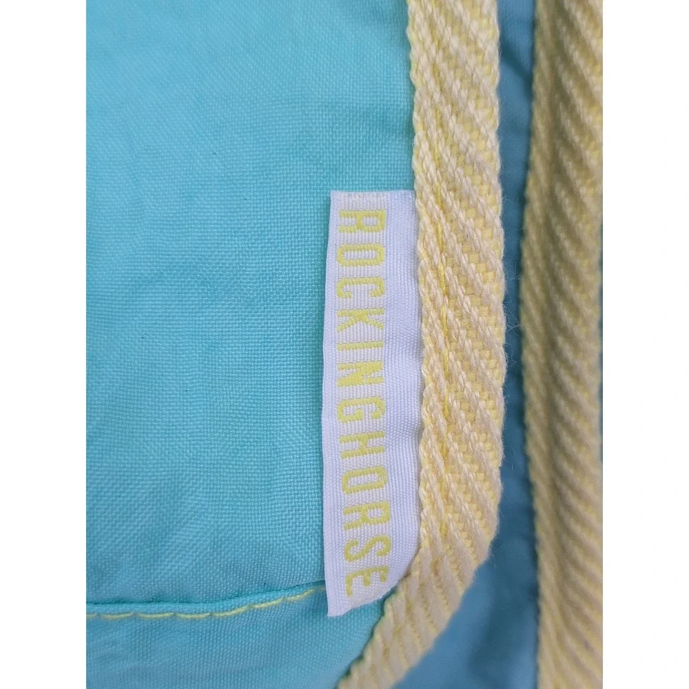 Vintage 90's Rocking Horse Jaclyn NWT Yellow Nylon Diaper Bag with Changing Pad